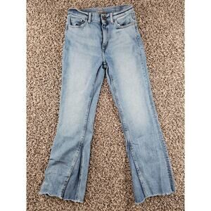 DL1961 X6739 Bridget High Rise Instasculpt Crop Bootcut Jeans Womens 25" Light